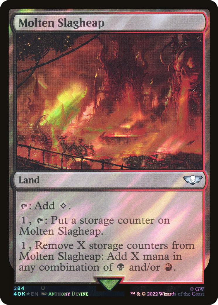 Molten Slagheap (284) Surge Foil - Warhammer 40,000 Commander