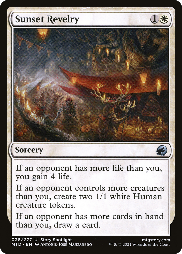 Sunset Revelry (038) Foil - Innistrad: Midnight Hunt