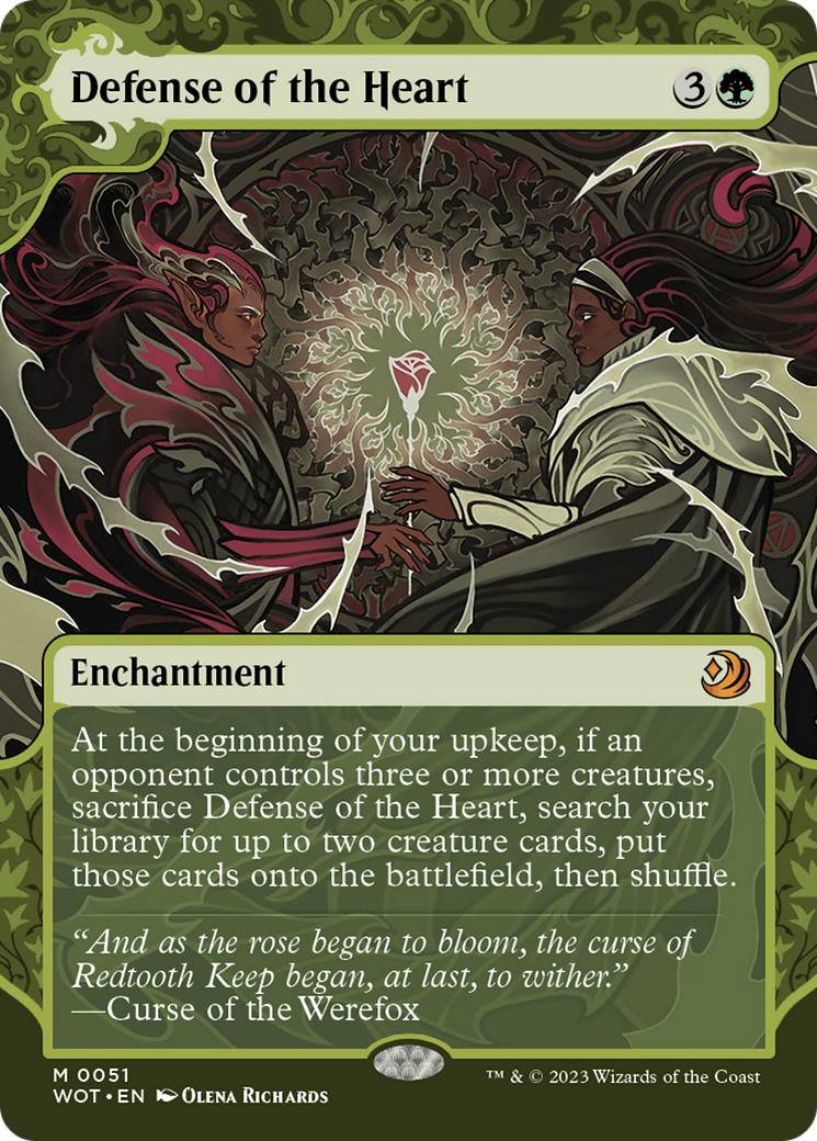 Defense of the Heart (Showcase) (051) Foil - Wilds of Eldraine: Enchanting Tales