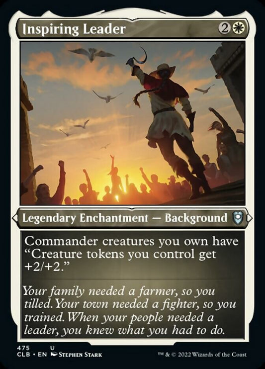 Inspiring Leader (475) Etched - Commander Legends: Battle for Baldur's Gate