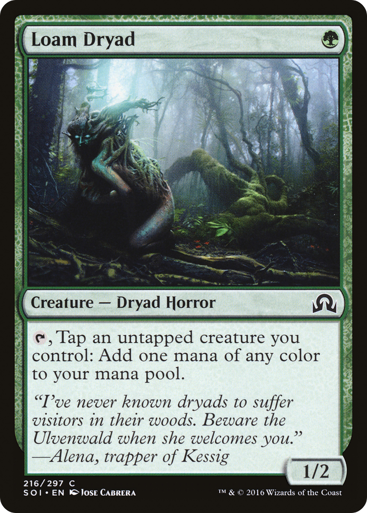 Loam Dryad (216) - Shadows over Innistrad