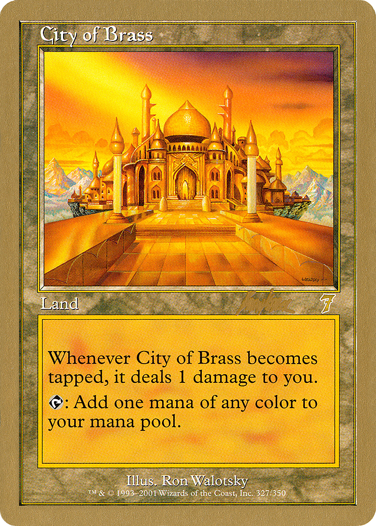 City of Brass - 2002 Brian Kibler (7ED) (Retro) - World Championship Decks 2002