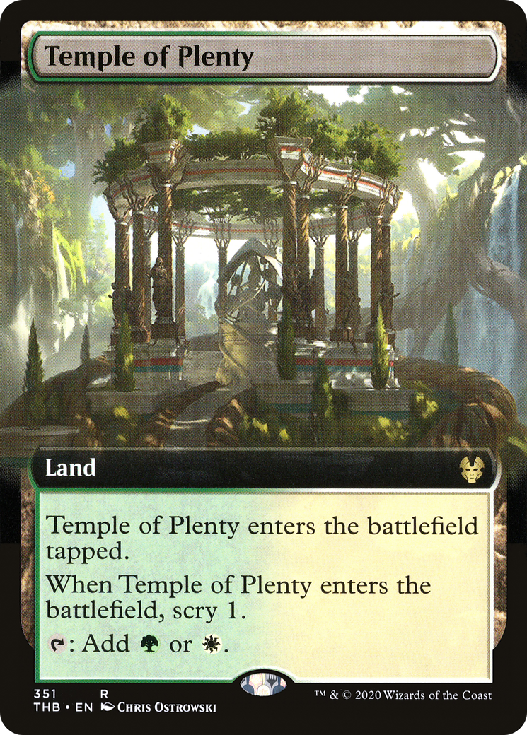 Temple of Plenty (Extended Art) (351) - Theros Beyond Death