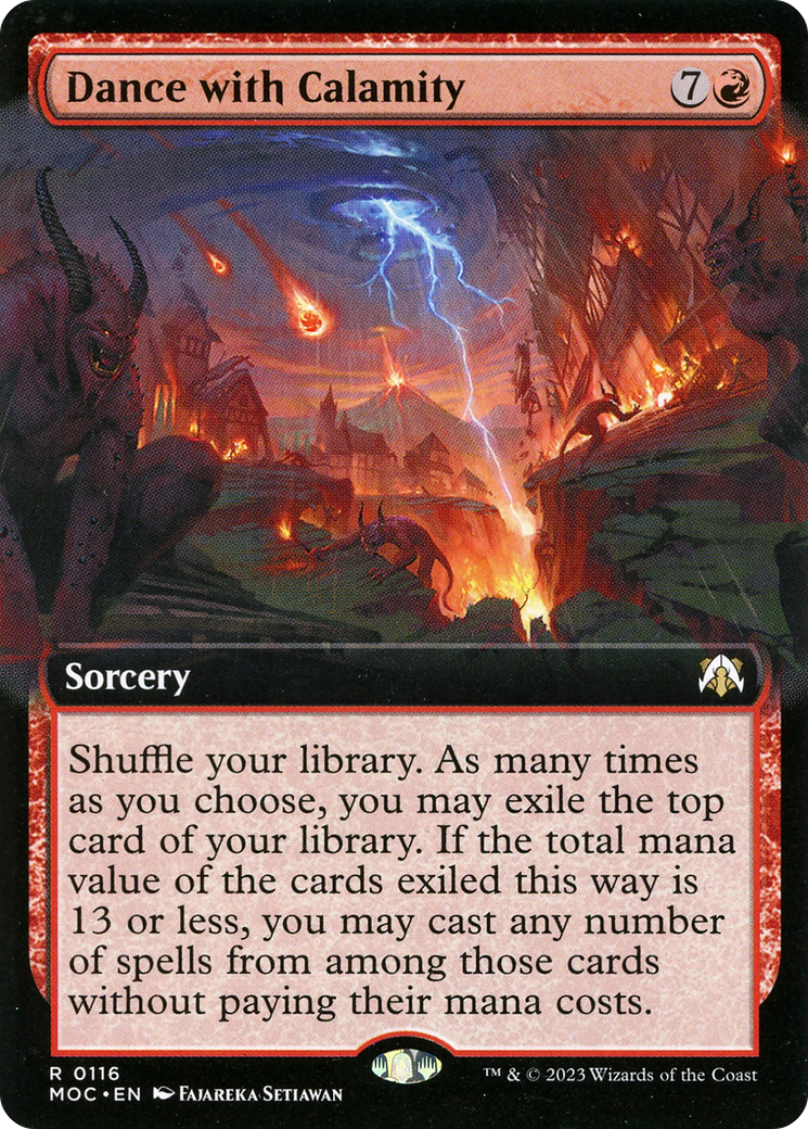 Dance with Calamity (Extended Art) (116) - March of the Machine Commander