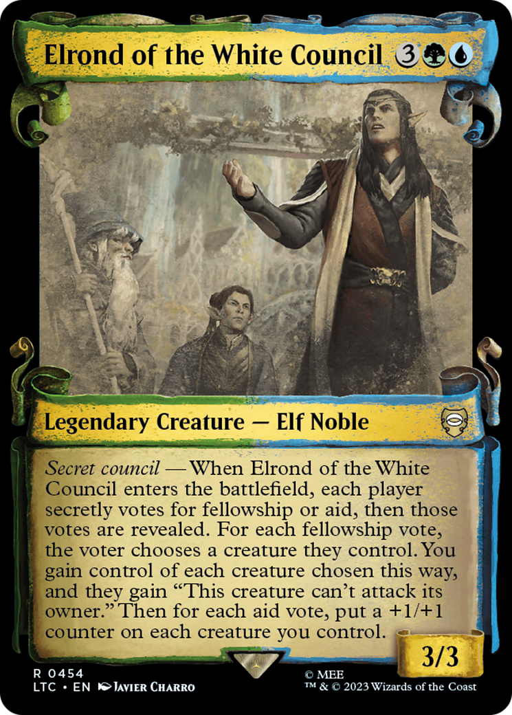 Elrond of the White Council (Showcase) (454) Foil - Tales of Middle-earth Commander
