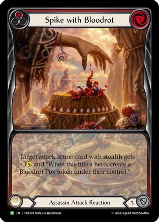 Spike with Bloodrot (FAB324) Rainbow Foil - FaB Promos