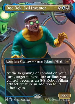 Doc Ock, Evil Inventor (Borderless) (024) Foil - Marvel's Spider-Man: Eternal-Legal