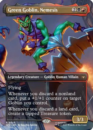 Green Goblin, Nemesis (Borderless) (023) Foil - Marvel's Spider-Man: Eternal-Legal