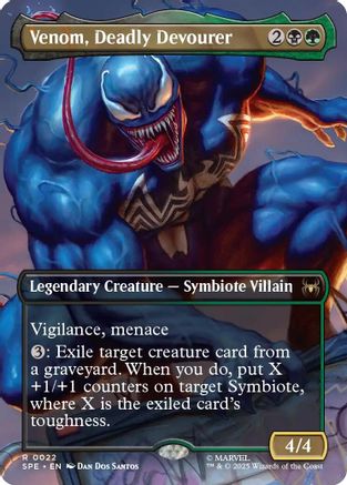 Venom, Deadly Devourer (Borderless) (022) Foil - Marvel's Spider-Man: Eternal-Legal