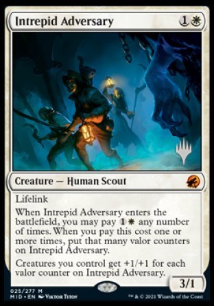 Intrepid Adversary (Promo Pack) [Innistrad: Midnight Hunt Promos] | Silver Goblin