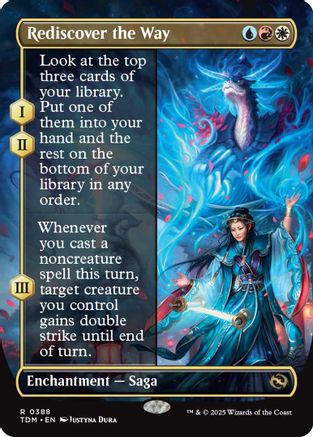 Rediscover the Way (Borderless) (388) Foil - Tarkir: Dragonstorm