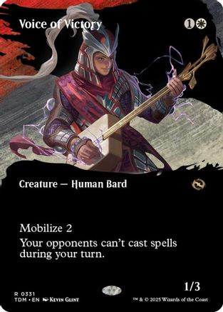 Voice of Victory (Borderless) (331) Foil - Tarkir: Dragonstorm