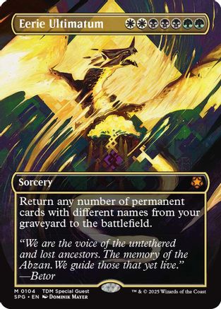 Eerie Ultimatum (Borderless) (104) Foil - Special Guests