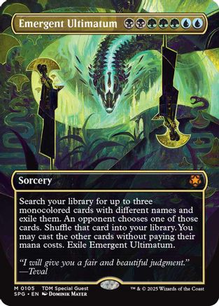Emergent Ultimatum (Borderless) (105) Foil - Special Guests