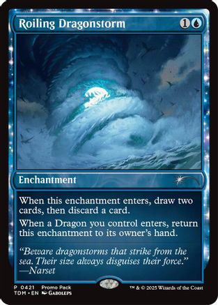 Roiling Dragonstorm Foil (421) - Promo Pack: Tarkir: Dragonstorm