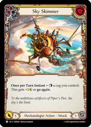 Sky Skimmer (Yellow) (SEA028) Rainbow Foil - High Seas
