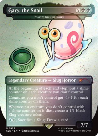 Gary, the Snail – Toxrill, the Corrosive (1929) Foil - Secret Lair Drop Series