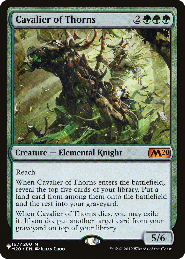 Cavalier of Thorns [The List] Foil