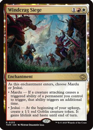 Windcrag Siege (235) Foil - Tarkir: Dragonstorm