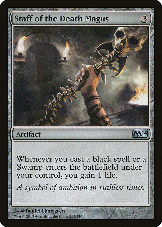 Staff of the Death Magus [Magic 2014] Foil