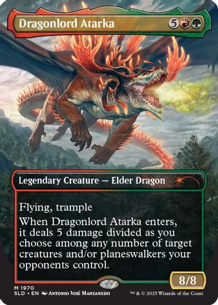 Dragonlord Atarka // Dragonlord Atarka (1970) - Secret Lair Drop