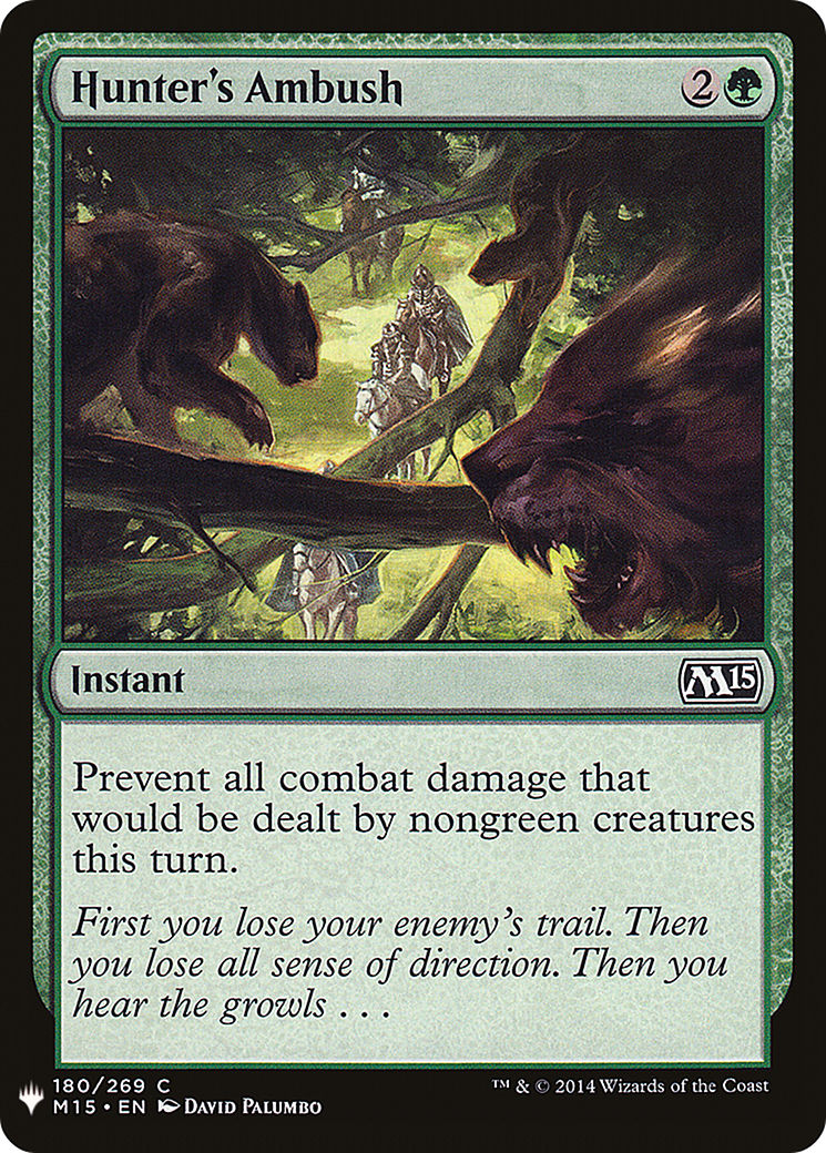 Hunter's Ambush (M15-180) - The List