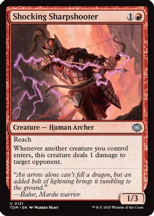 Shocking Sharpshooter (121) Foil - Tarkir: Dragonstorm