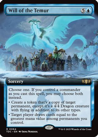 Will of the Temur (Extended Art) (064) - Commander: Tarkir: Dragonstorm