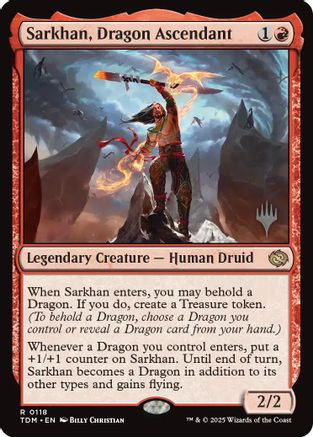 Sarkhan, Dragon Ascendant Foil (118) - Promo Pack: Tarkir: Dragonstorm