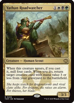 Yathan Roadwatcher (236) - Promo Pack: Tarkir: Dragonstorm