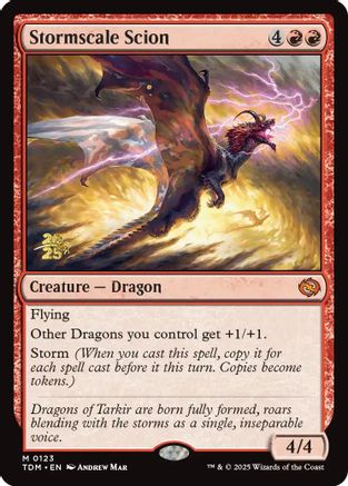 Stormscale Scion (Prerelease) (123) Foil - Tarkir: Dragonstorm