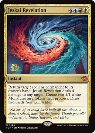 Jeskai Revelation (Prerelease) (196) Foil - Tarkir: Dragonstorm