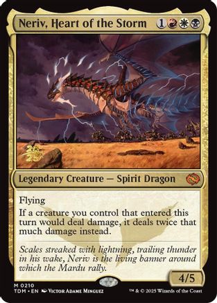 Neriv, Heart of the Storm (Prerelease) (210) Foil - Tarkir: Dragonstorm