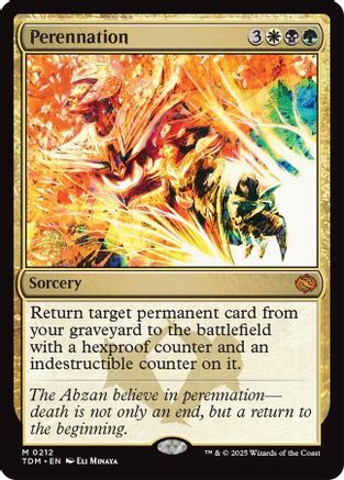 Perennation (Prerelease) (212) Foil - Tarkir: Dragonstorm