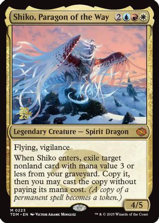 Shiko, Paragon of the Way (Prerelease) (223) Foil - Tarkir: Dragonstorm