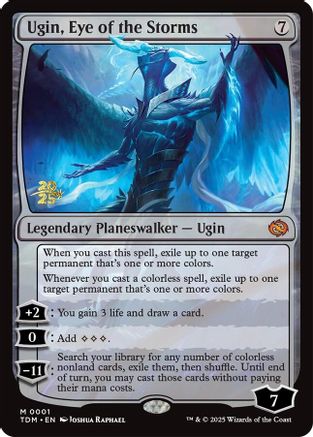 Ugin, Eye of the Storms (Prerelease) (001) Foil - Tarkir: Dragonstorm