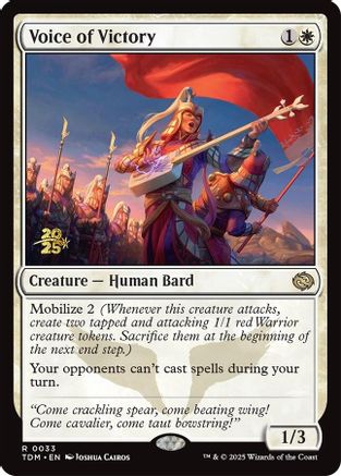 Voice of Victory (Prerelease) (033) Foil - Tarkir: Dragonstorm
