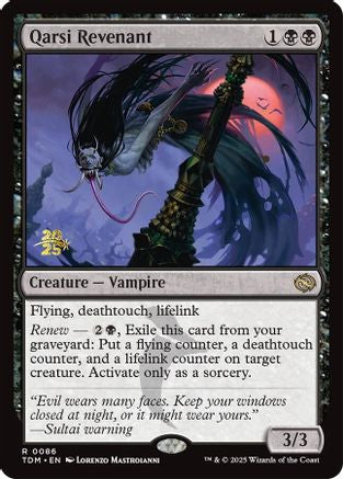 Qarsi Revenant (Prerelease) (086) Foil - Tarkir: Dragonstorm