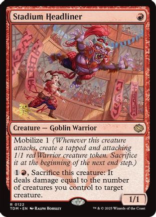 Stadium Headliner (Prerelease) (122) Foil - Tarkir: Dragonstorm