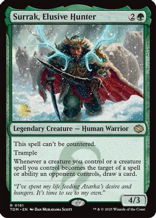Surrak, Elusive Hunter (Prerelease) (161) Foil - Tarkir: Dragonstorm