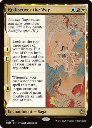 Rediscover the Way (Prerelease) (215) Foil - Tarkir: Dragonstorm