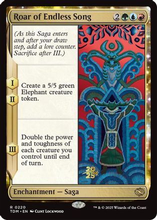Roar of Endless Song (Prerelease) (220) Foil - Tarkir: Dragonstorm