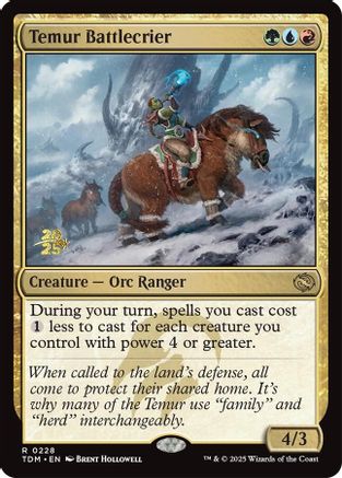 Temur Battlecrier (Prerelease) (228) Foil - Tarkir: Dragonstorm