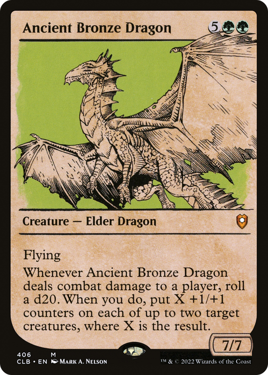 Ancient Bronze Dragon (Showcase) (406) Foil - Commander Legends: Battle for Baldur's Gate