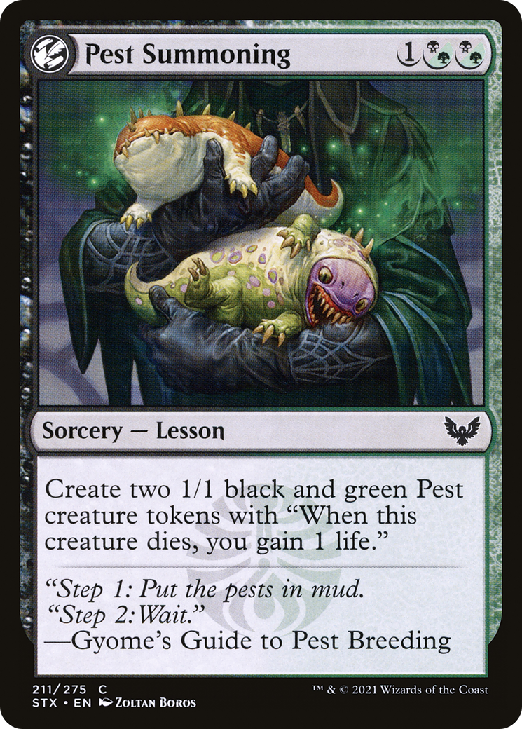 Pest Summoning (211) Foil - Strixhaven: School of Mages