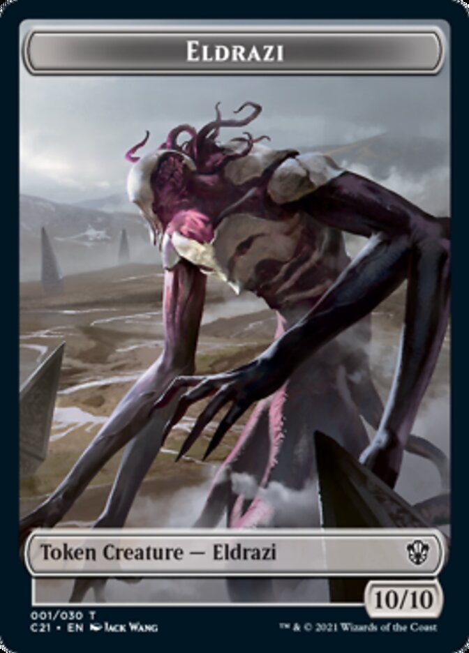 Eldrazi // Champion of Wits Double-Sided Token [Commander 2021 Tokens] | Silver Goblin