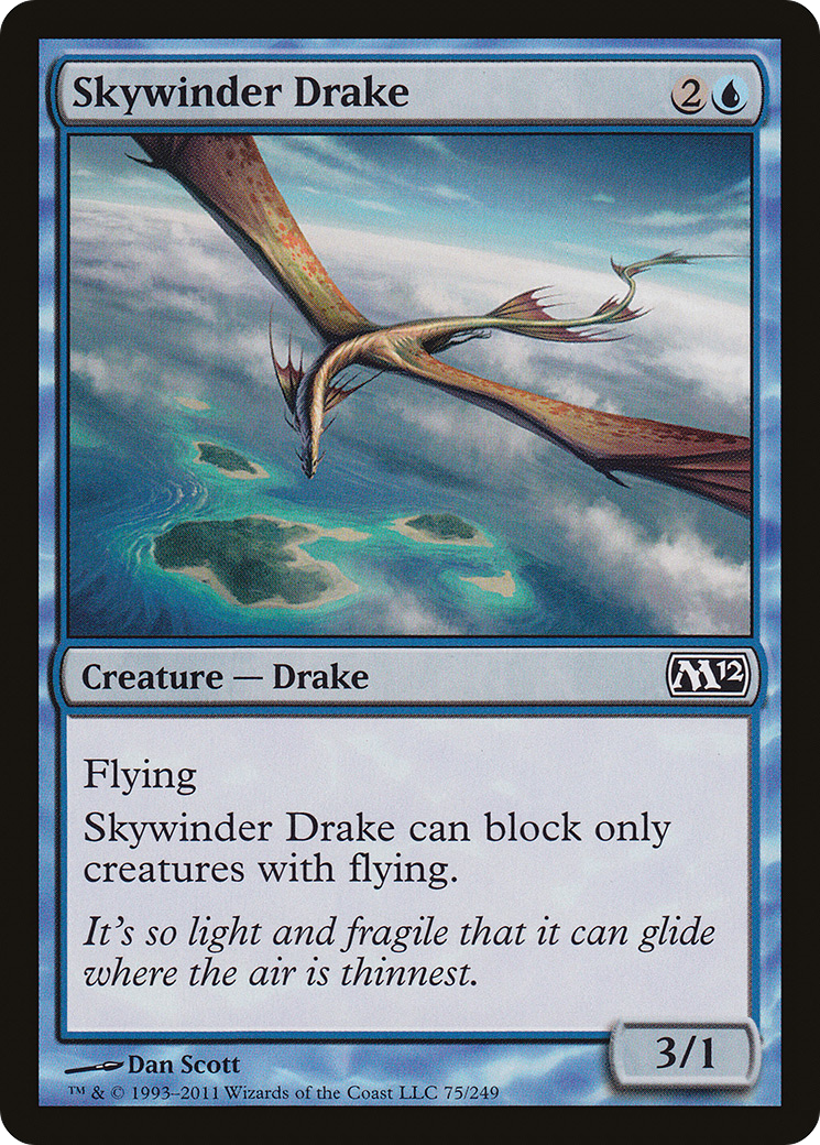 Skywinder Drake (075) Foil - Magic 2012