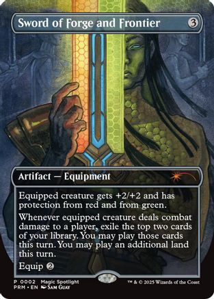 Sword of Forge and Frontier (Borderless) (002) Foil - Unique and Miscellaneous Promos