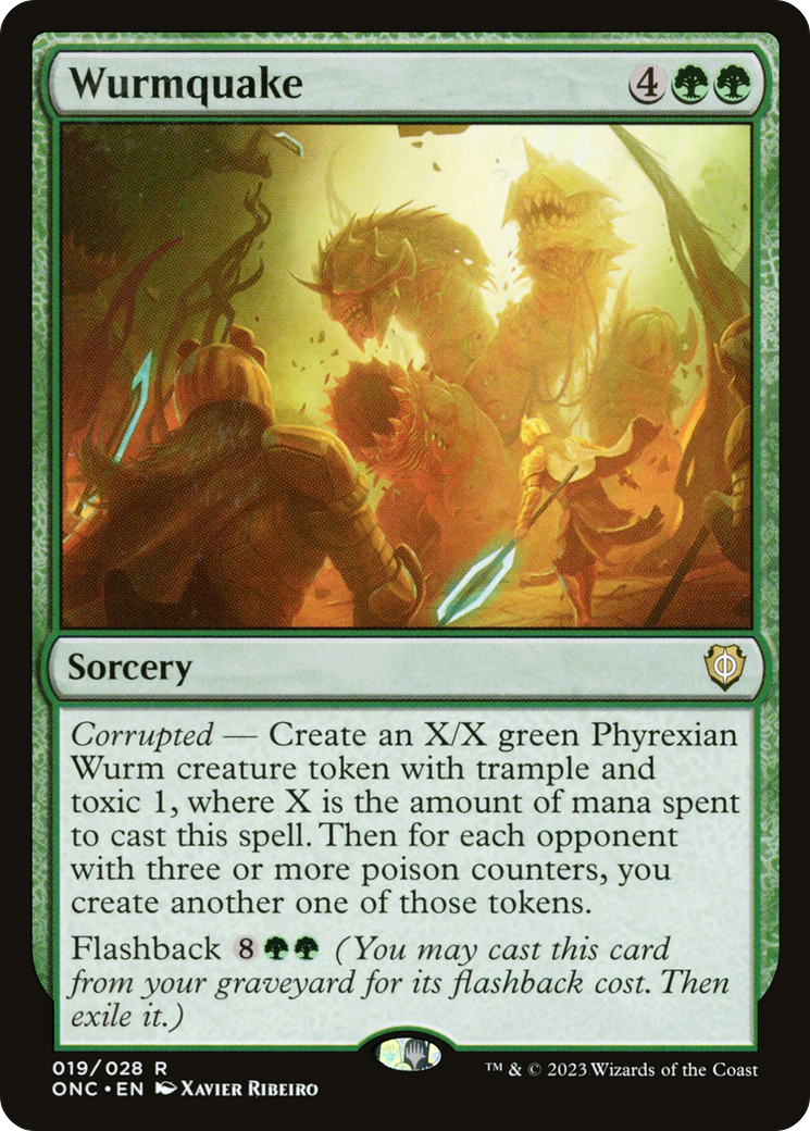 Wurmquake [Phyrexia: All Will Be One Commander] | Silver Goblin