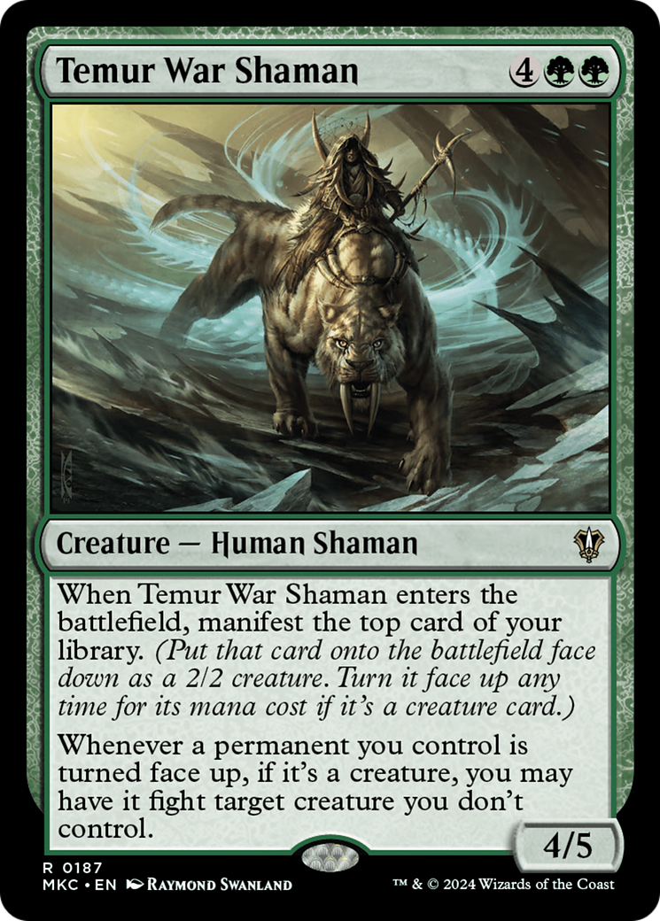 Temur War Shaman (187) - Murders at Karlov Manor Commander